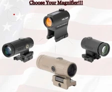Holosun Micro Red-Dot Sight w/ 1/3 Co-witness Mount & Magnifier Options- HS403C