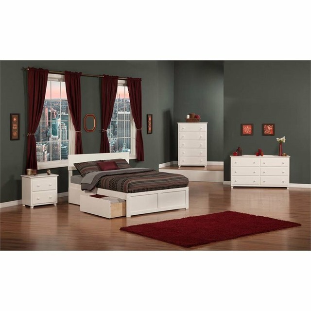 Leo & Lacey Urban Twin Storage Platform Bed in White | eBay