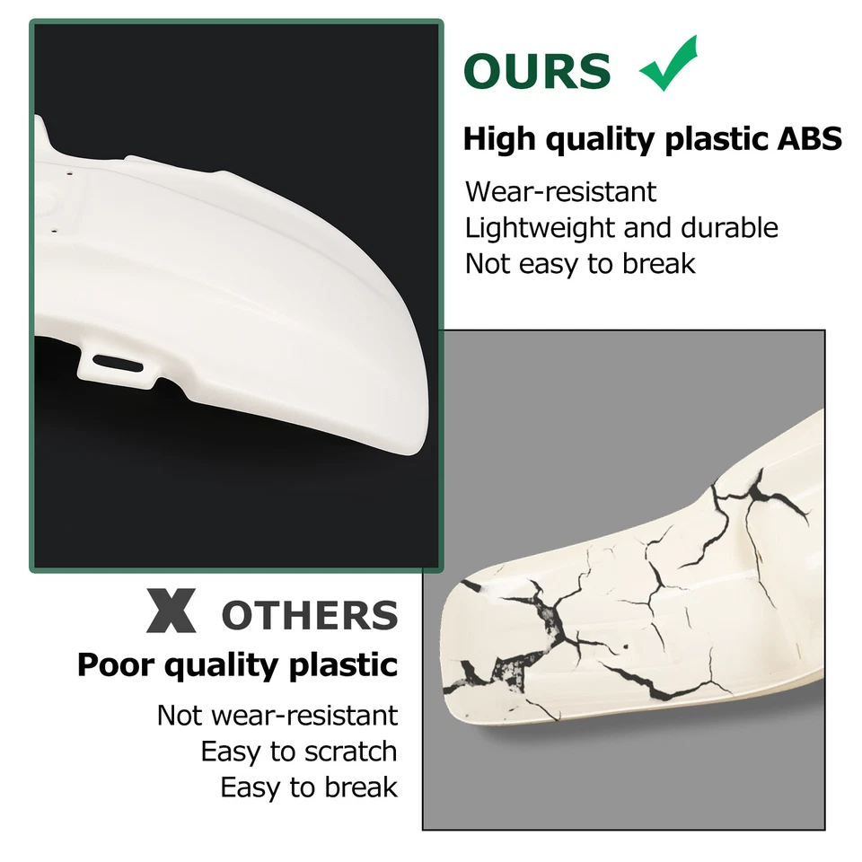 Juego de carrocería de carenado blanco kit completo de plástico para Honda TR200 Fat Cat 1986-87 Foto 3 de 4