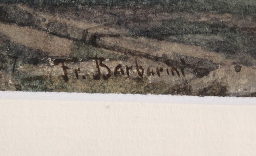 Barbarini, Franz (Znaim 1804 - 1873 Wien) Bozen - Südtirol, Aquarell - Bild 4 von 5