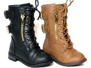 baby girl lace up boots