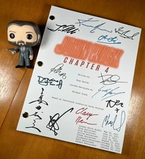 John Wick: Chapter 4 Script Signed- Autograph Reprints- 133 Pages- Keanu Reeves