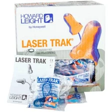 Howard Leight LT-30 Laser Trak Disposable Corded Earplugs (Pick Total Pairs)