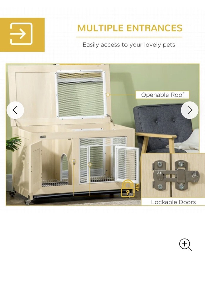 Indoor Rabbit Hutch on Wheels Made By Paw Hut eBay