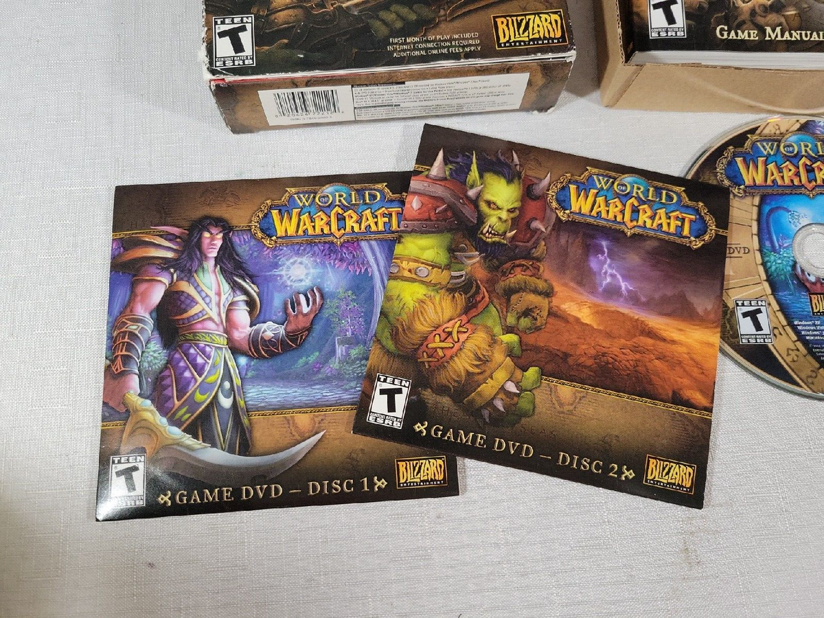 World Of Warcraft – Coffret PC 2 Jeux – Version Française – Bon état – Blizzard