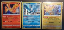 Pokemon Legendary Bundle. Articuno, Moltres, Zapdos Trio. Rare 3 Card Lot. NM 