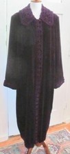 Vintage Maya Matazaro Wearable Art Velvet Coat Purple Sz 10 Stunning