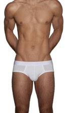 C-IN2 White Minimal Low Rise Modal Brief Medium M