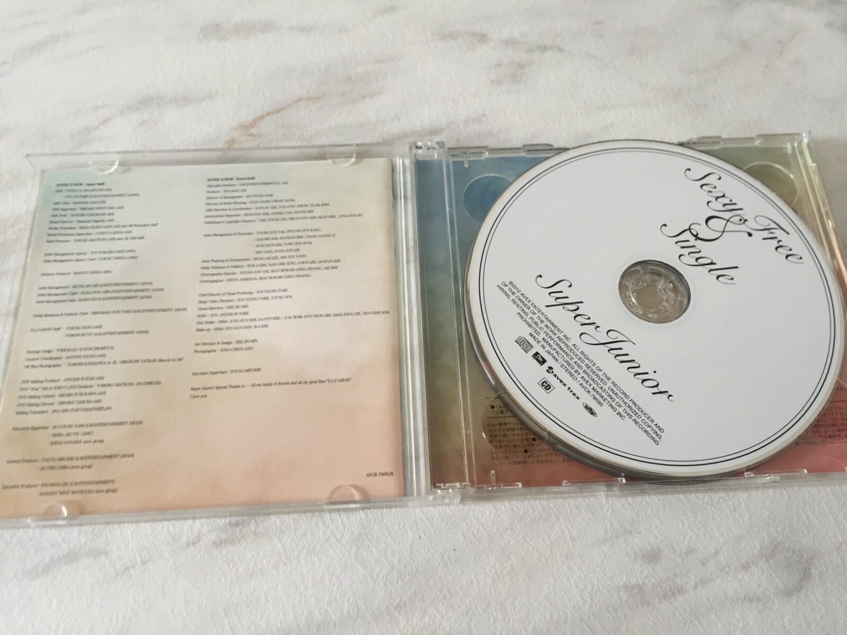 Super Junior Sexy, Free & Single Limited Edition CD + DVD (Avex