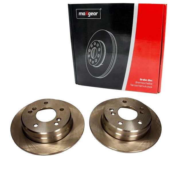 2X Maxgear Bremsschebeiben 259Mm Voll Hinten Passend FÜR MERCEDES-BENZ 124 190-image