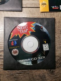 Night Trap (Sega 32X 1994) Complete CIB W/ Registration Card