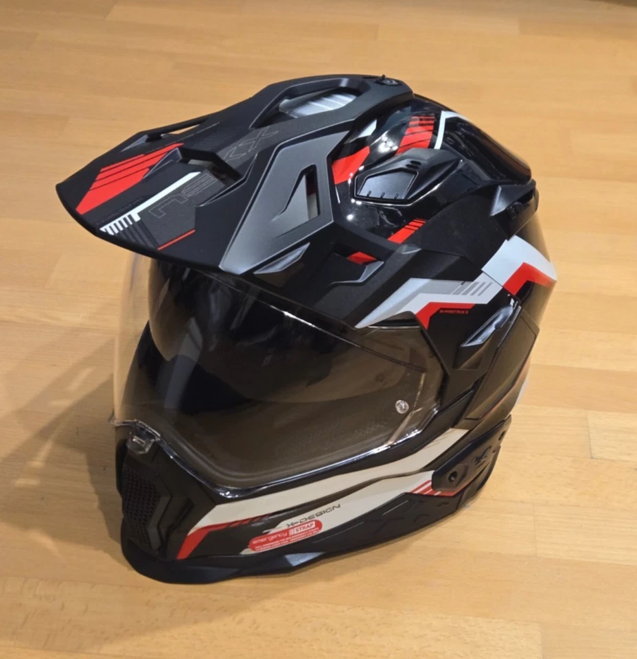 Nexx X.Wed 2 Columbus, Integralhelm Adventure Helm, Schwarz/Grau/Rot, XL(61-62) - Bild 2 von 4