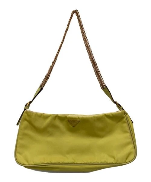 Vintage PRADA プラダ　イエロー　キルティング ショルダーバッグ PRADA Yellow Nylon Exterior Bags & Handbags for Women for sale | eBay
