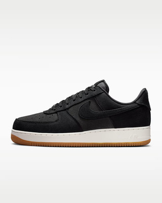 Nike Air Force 1 '07 LV8 'Denim' Herrenschuhe in Schwarz/Dunkelrauchgrau