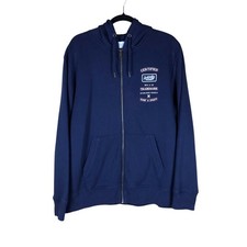 Hurley Jacket Men?s Size Large Navy Bluse Zip Up Streetwear Cotton Warm Casual