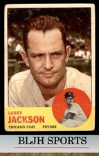 1963 Topps #95 Larry Jackson Chicago Cubs (see pics)