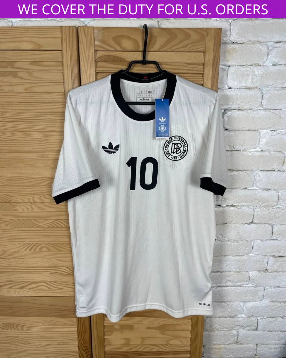  日本代表 シャツ Mサイズ ホワイト/ブラック MUSIALA GERMANY 125TH ANNIVERSARY JERSEY FOOTBALL SOCCER SHIRT