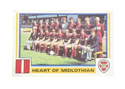 Panini Fußball 85 - # 483 - HEARTS TEAM GROUP