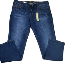 Kut From The Kloth Jeans Katy Boyfriend Woman Sz 14 Denim Dark Wash Straight Leg