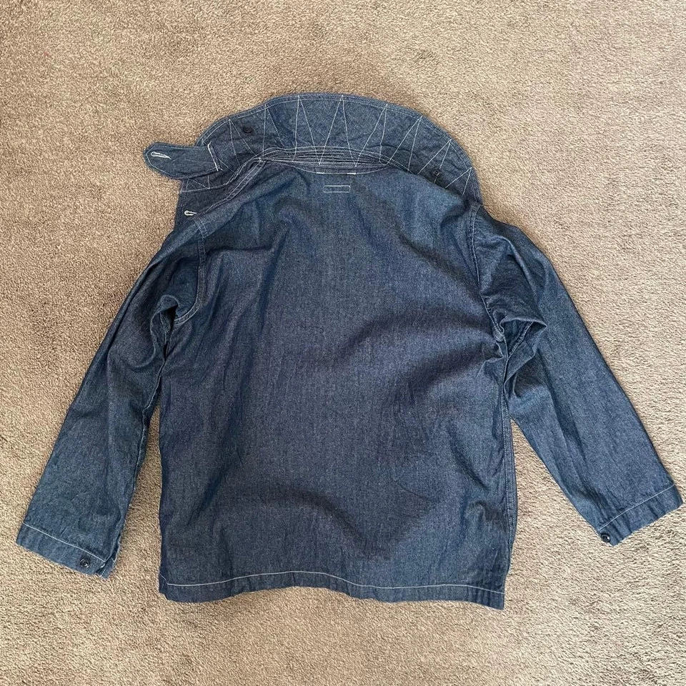 Chaqueta utilitaria Engineered Garments cuello chal 8 oz denim XS #EL ZCA Foto 4 de 4