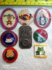 8 Vintage Enamel Motorcycle Rally Badges Various Years Job Lot