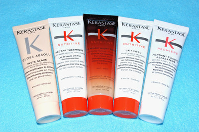 5x30ml KERASTASE set CONDITIONER+LEAVE-IN NUTRITIVE PREMIERE GLOSS REISEGRÖSSE