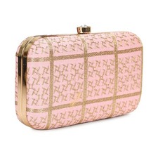 Hand Crafted LONGING TO BUY Designer Box Clutch - Zari Embroidery Hand Clutch