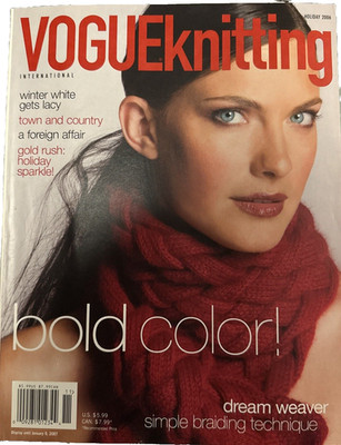 VOGUE Knitting Magazine Holiday 2006   Winter White Lace, Dream Weaver   January