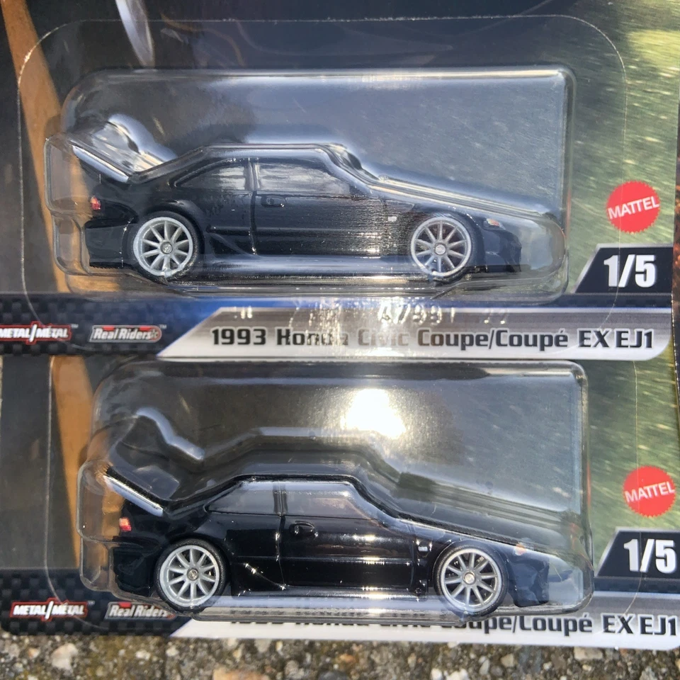 Hot Wheels Fast & Furious 1993 Honda Civic Coupe EX EJ1  Premium lot of 4 - Image 2 of 3