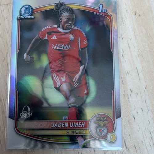 25/26 Topps Chrome UCC - JADEN UMEH 1st Bowman BU-JU Silver Refractor SL Benfica