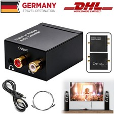 DAC Wandler, 192kHz DAC Konverter Digital zu Analog Audio Wandler SPDIF Neu