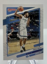 2021-22 Panini Donruss Press Proof Purple /199 Kyle Anderson #173 Grizzlies
