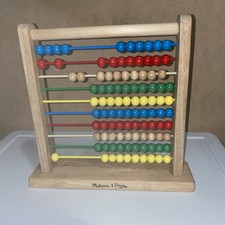 Melissa Doug Abacus Preschool Educational Counting Toy 100 Beads Math Numbers