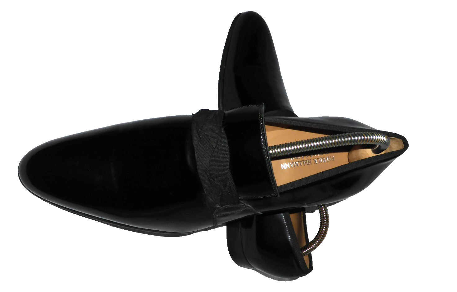 PATRICK HELLMANN MEN BLACK PPATENT LEATHER SLIP O… - image 2