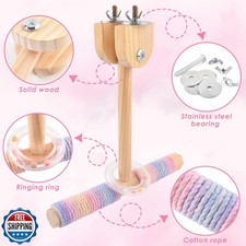 Bissap Bird Stand Perch Toy, Parakeet Wooden Exercise Shake Standing Pole Tra...