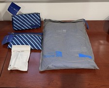 NEW Sealed United Airlines Pajamas Small Medium 2 Amenity Kits