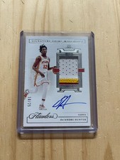 2020-21 PANINI FLAWLESS DE'ANDRE HUNTER SIGNATURE PRIME GU PATCH AUTO /25