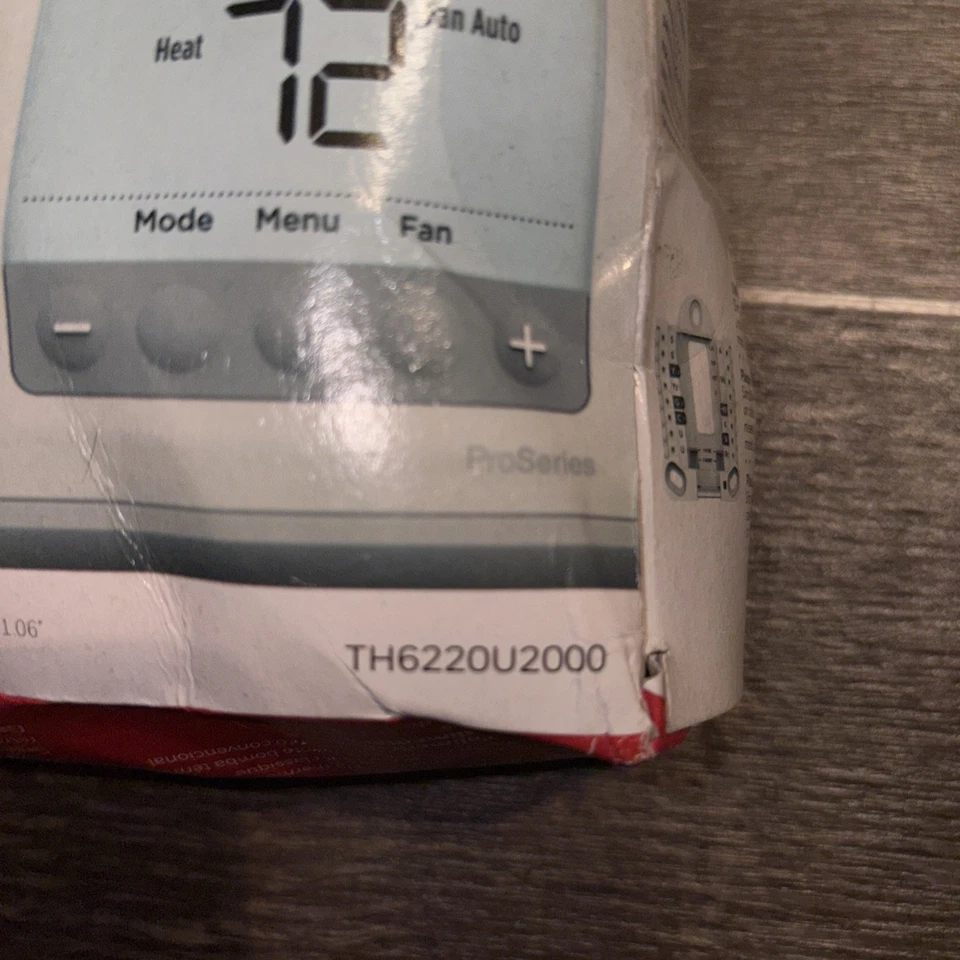 Honeywell T6 Pro Digital Programmable Thermostat - TH6220U2000/U - Image 2 of 4