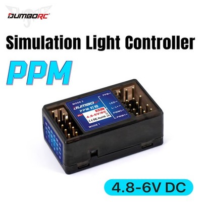 DUMBORC PPM Lichtsystem Lampensteuermodul PPM Simulation Lichtsteuerung DC4.8-6V