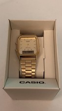 Casio AQ-230GA Gold Ana-Digi Watch Retro Classic – New & Boxed