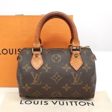 LOUIS VUITTON LV Monogram Mini Speedy M41534 Handbag France TH1922 Auth #53782A