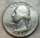 1958-D Washington Quarter 90%