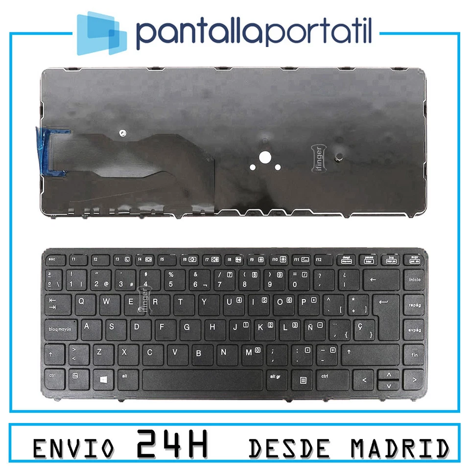 IFINGER TECLADO HP ELITEBOOK 840-G1 840-G2 850-G1 NEGRO CON MARCO
