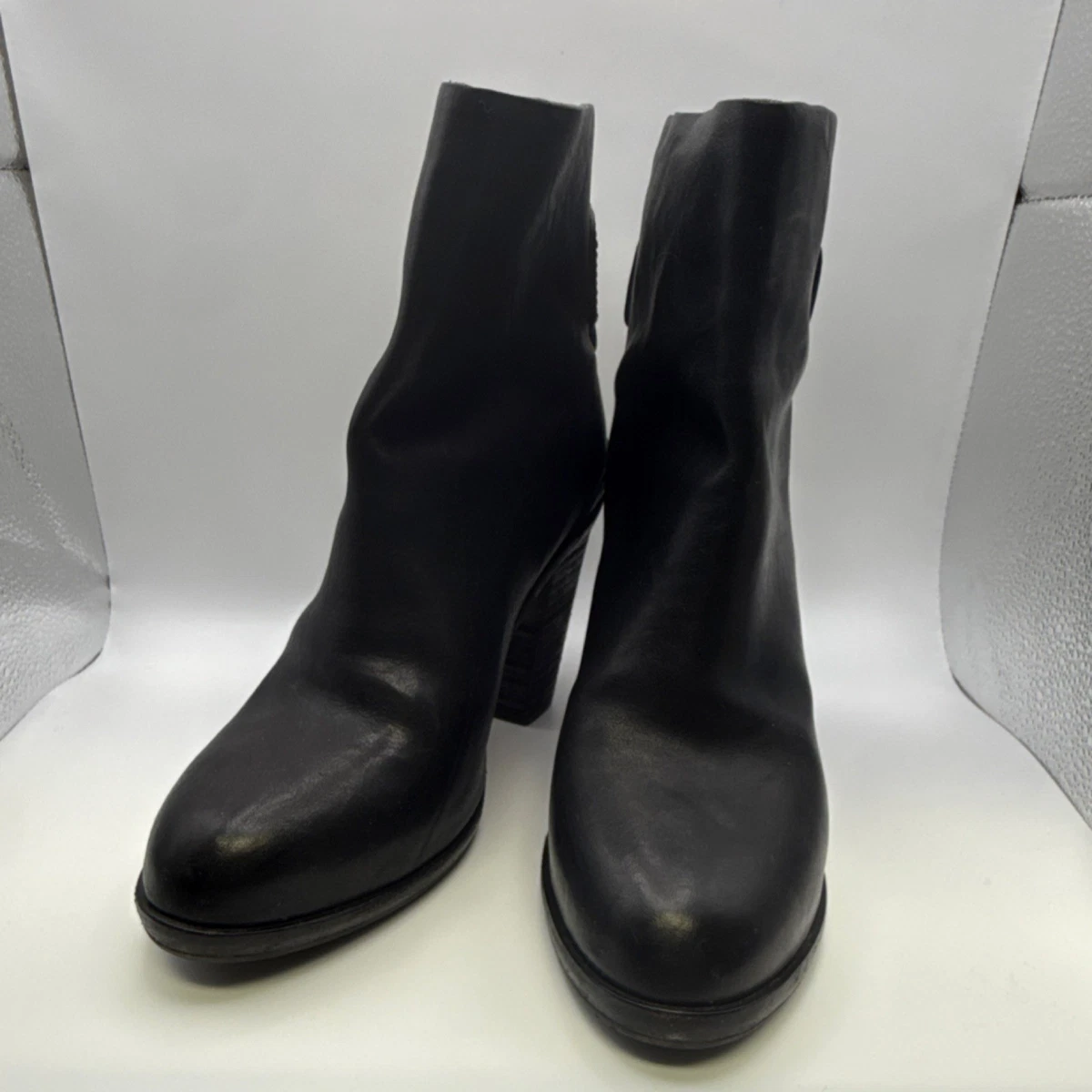 Bottes Rag & Bone Kinsey – Cuir Suédé Noir – Taille 38 – Occasion Bon état – Fabriqué En Italie