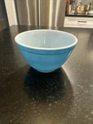 Vintage Pyrex Blue #401 Mixing Bowl 1 1/2 Pint USA Small Nesting Bowl