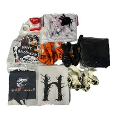 Happy Halloween Decorations. Banner, Balloons, Pumpkins, Bats, Spider Web Party