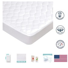 Ultra-Soft Waterproof Mini Crib Mattress Protector 38" x 24" - Quilted Comfort
