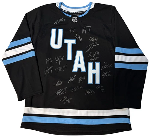 Utah Hockey Club Team Signed Fanatics Premium Jersey Inaugural Season Keller JSA