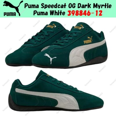 Puma Speedcat OG Dark Myrtle Puma White 398846-12 Men's Size