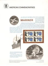 #47 10c Mariner Spacecraft #1557  USPS Commemorative Stamp Panel w/FDC